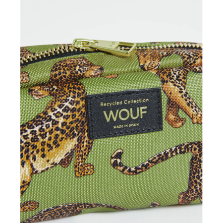 Olive Leopard Makeup Bag multi