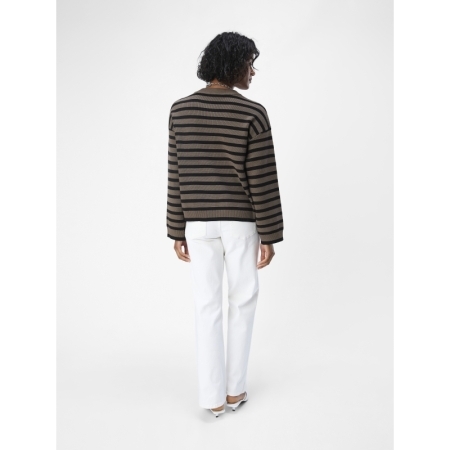 OBJELLY LO LS KNIT PULLOVER NO 192886004 Morel