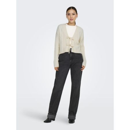 ONLFIA LS STRING CARDIGAN KNT 196844 Whitecap