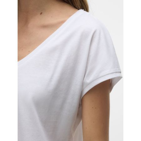 VMLUNA SS V-NECK TEE JRS NOOS 175683 Bright W