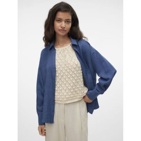 VMMELANEY QUEENY LS SHIRT WVN 229916001 Dark