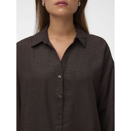 VMMELANEY QUEENY LS SHIRT WVN 297957 Chocolat