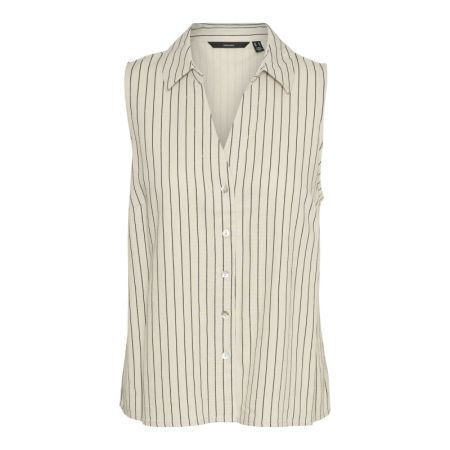 VMMYMILO SL V-NECK SHIRT WVN 271875005 Silve