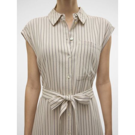 VMMYMILO SL CALF SHIRT DRESS W 271875010 Silve