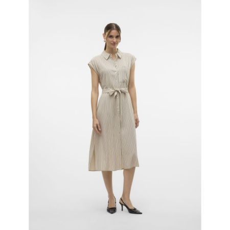 VMMYMILO SL CALF SHIRT DRESS W 271875010 Silve