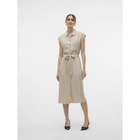 VMMYMILO SL CALF SHIRT DRESS W 271875010 Silve