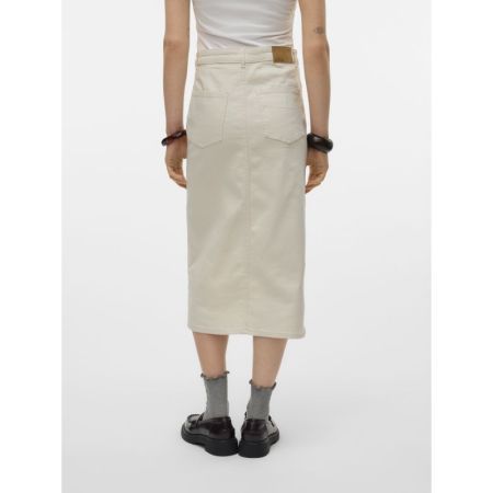 VMVERI HR CALF DENIM SKIRT GA 222913 Birch