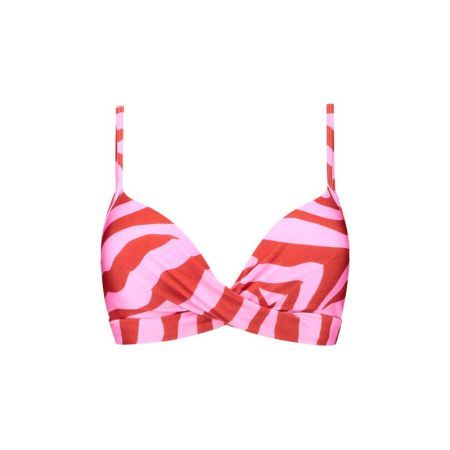 PADDED WIRED TOP 202 PINK ZEBRA
