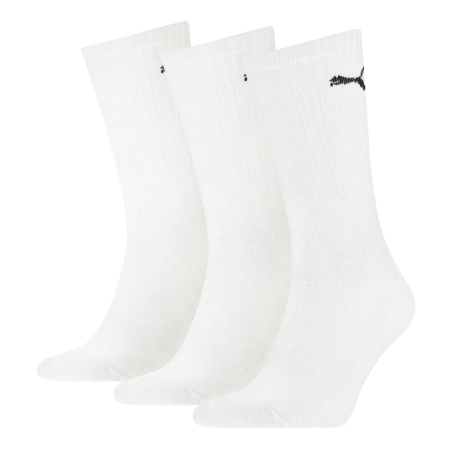 PUMA UNISEX CREW SOCK 3P 300 WHITE