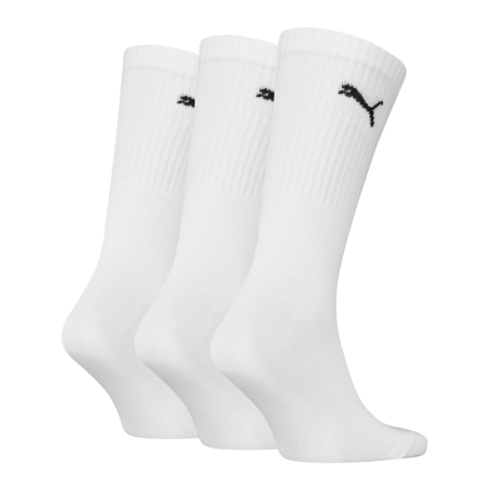 PUMA UNISEX CREW SOCK 3P 300 WHITE