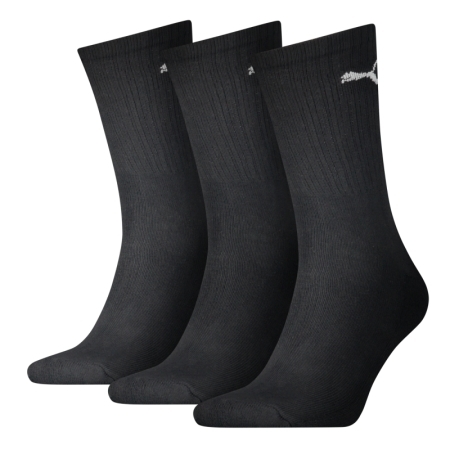 PUMA UNISEX CREW SOCK 3P 200 BLACK