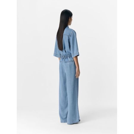 OBJFRAME LISA WIDE MW PANTS NO 178832 Light Bl