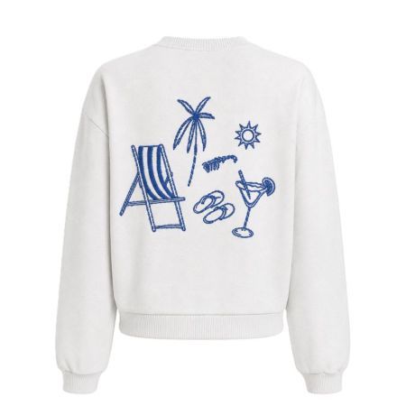 VIMINNA LOOSE TEXT SWEATSHIRT 179091007 Light