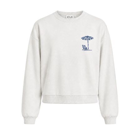 VIMINNA LOOSE TEXT SWEATSHIRT 179091007 Light