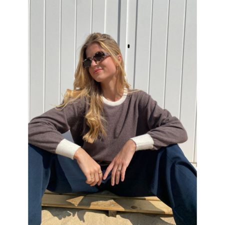 COLORBLOCK PULL TAUPE-GRIS