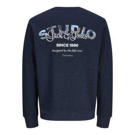 JJYUKI BACK SWEAT CREW NECK JN 175917 Sky Capt