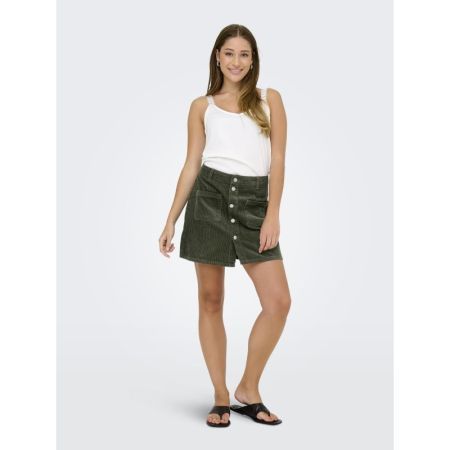 JDYSHIRAZ CORDUROY SKIRT PNT D 193783 Forest N