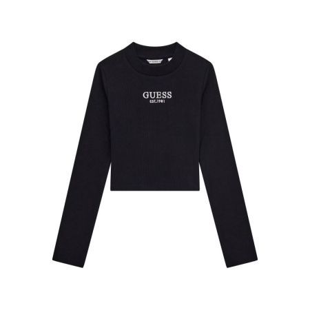 STRETCH RIB LS T-SHIRT JBLK JET BLACK