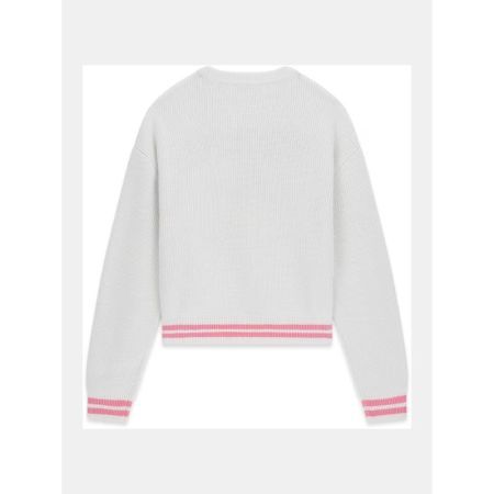 LS SWEATER G011 PURE WHITE
