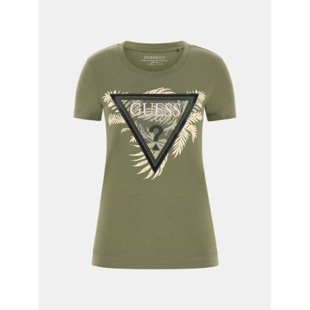 CN SS TRIANGLE PALM PRINT G831 LICHEN LEAF GREEN