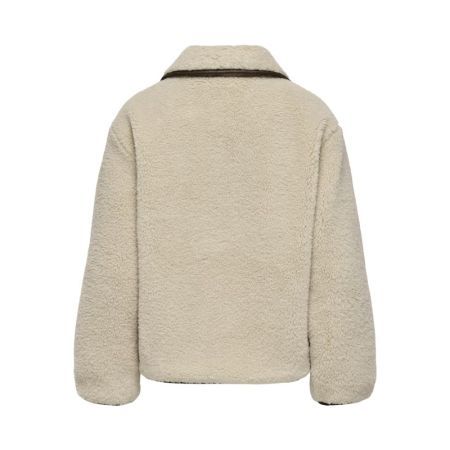 JDYNOELLA LIFE TEDDY JACKET OT 215452 Cement