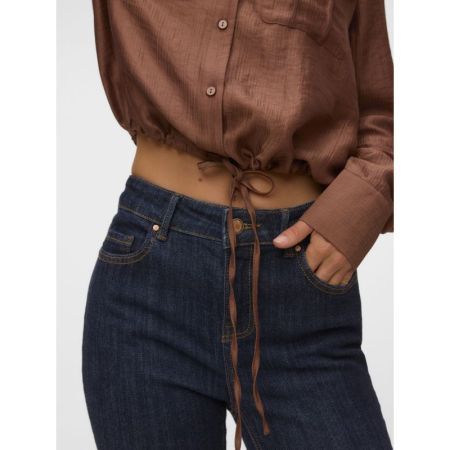 VMTOMA LS TIE SHIRT WVN 288475 Cocoa Br