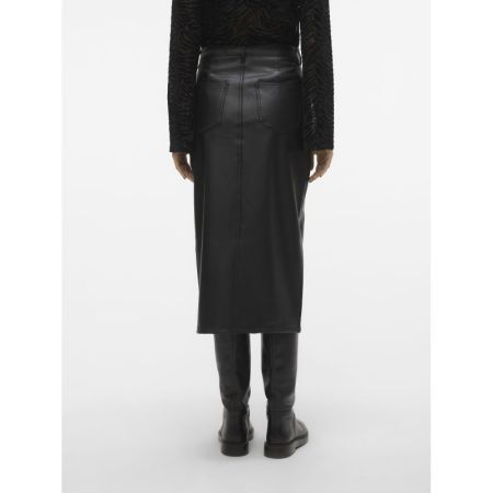 VMVERI HR CALF PL SKIRT NOOS 177868 Black
