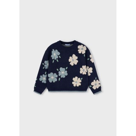 JACQUARD JUMPER 085 PETROLEUM