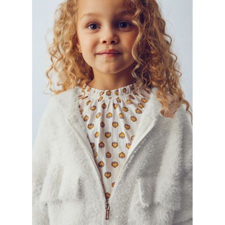 FURRY KNIT SWEATER 010 ALMOND
