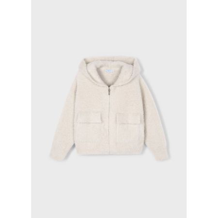 FURRY KNIT SWEATER 010 ALMOND