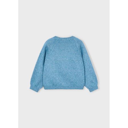 FLOWER APPLIQUE JERSEY 090 OCEAN