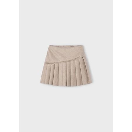 PLEATED KNIT SKORT 010 COL. MOLE