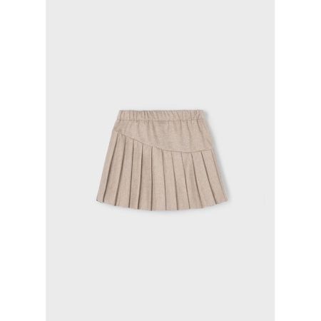 PLEATED KNIT SKORT 010 COL. MOLE
