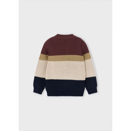 COLOR BLOCK JERSEY TOP 047 PLUM