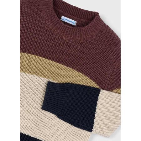 COLOR BLOCK JERSEY TOP 047 PLUM