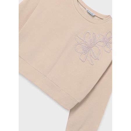 FLOWER PULLOVER 035 SAND