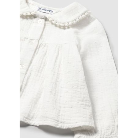PLUMETI CHIFFON BLOUSE 010 CREAM