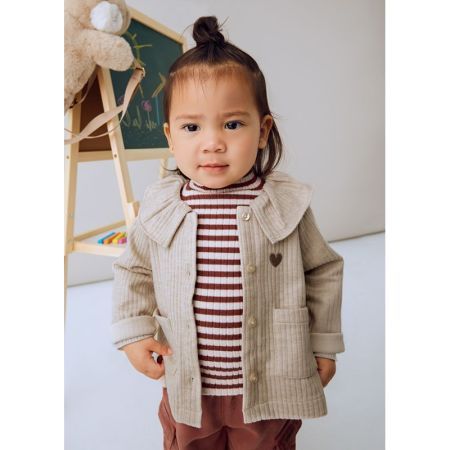 KNIT JACKET 043 H. SAND