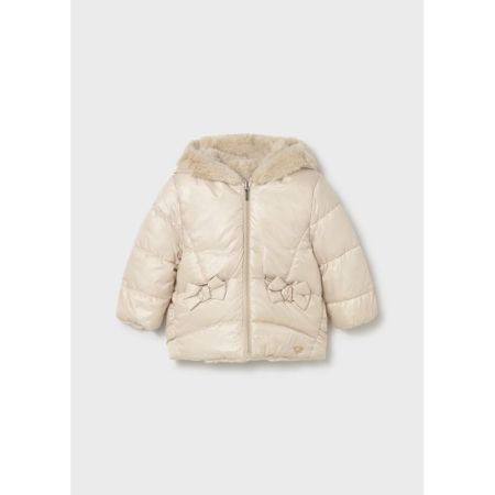 REVERSIBLE FAUX FUR JACKET 080 SAND