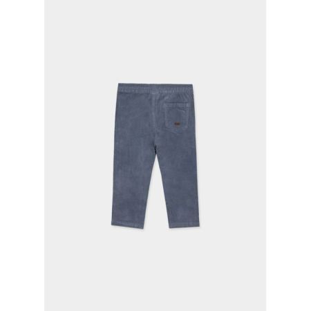 MICRO-CORD LINED TROUSERS 091 BLUE WHALE