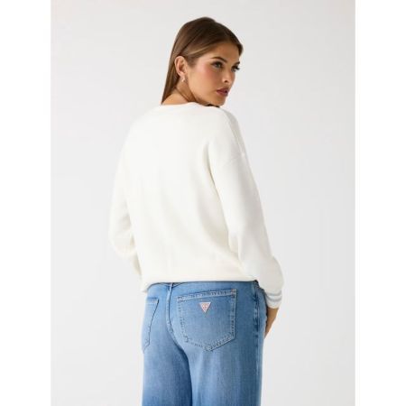 LS CN SYLVIE LOGO SWTR G012 CREAM WHITE