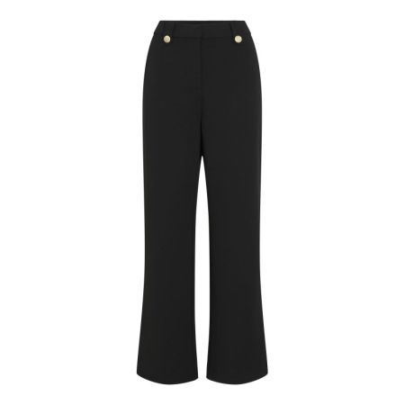VICLUA HW WIDE BUTTON PANTS- N 178035001 Black