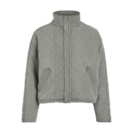 VIAMBELLA QUILTED DENIM JACKET 193579 Light Gr