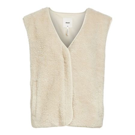OBJELLA WAISTCOAT REP 183539 Sandshel