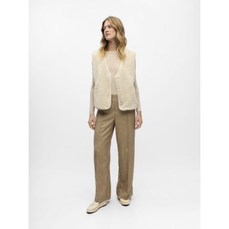 OBJELLA WAISTCOAT REP 183539 Sandshel