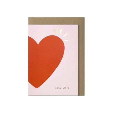 groot hart rood roze -
