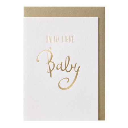 Hallo lieve baby -