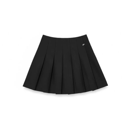 GONNA CORTA A PIEGHE 002 NERO