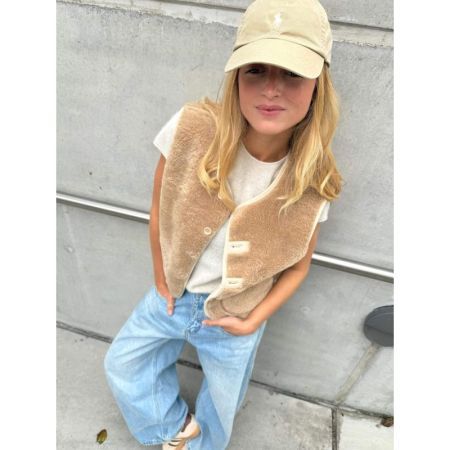 BODYWARMER TEDDY MOUWLOOS CAMEL  