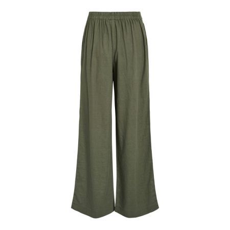 VIJOLANDA HW LINEN BLEND PANTS 214313 Olivine
